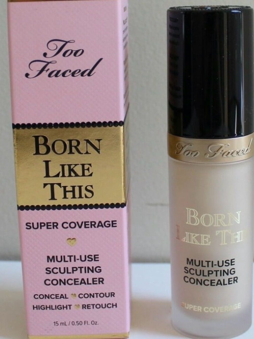 Too Faced Born Like This Pearl concealer super coverage brand new